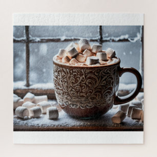 Puzzle VOIE DE CACAO CHAUDE neige d'hiver