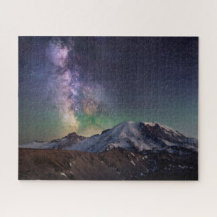 Puzzle Voie Lactée Galaxie Sur Le Mont Rainier