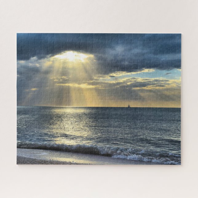 Puzzle Voile dans le coucher du soleil - 16x20 - 520 pcs (Horizontal)