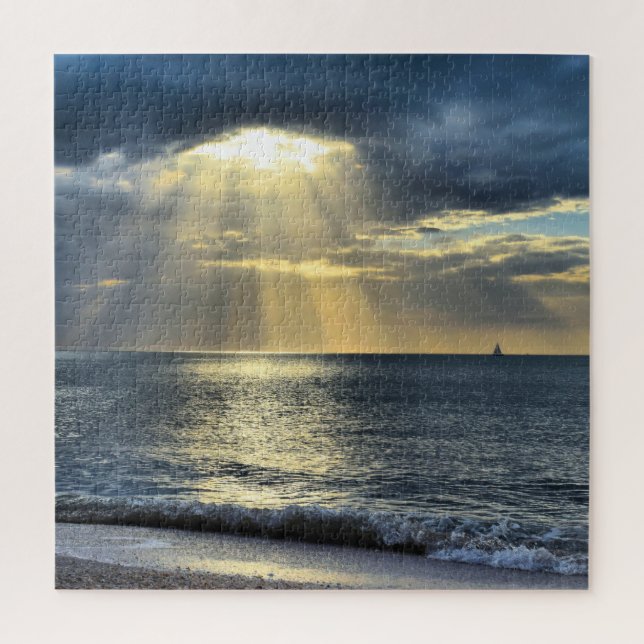 Puzzle Voile dans le coucher du soleil - 20x20 - 676 pcs (Vertical)