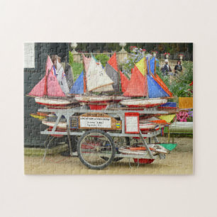 Puzzle Voiliers de jouet, jardins du luxembourgeois,