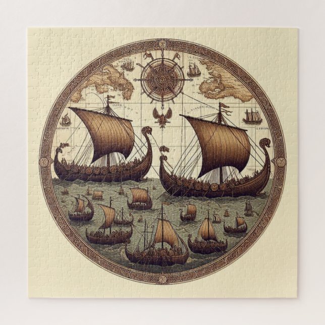 Puzzle Voiliers Viking Anciens 3 (Vertical)
