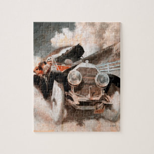 Puzzle Voiture contre le train par William Harnden