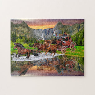 PUZZLE VOITURE DE WELLS FARGO