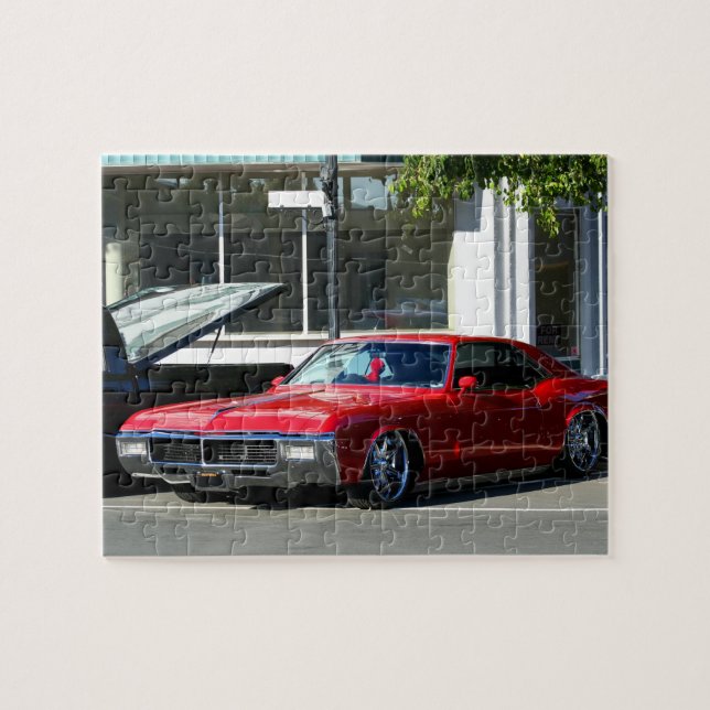 Puzzle Voiture rouge classique (Horizontal)