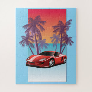 Puzzle Voiture vintage Red Sports