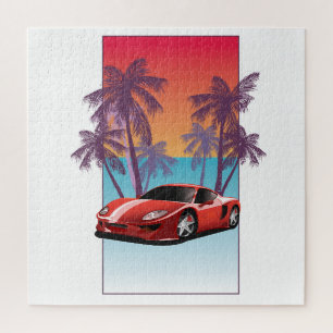Puzzle Voiture vintage Red Sports