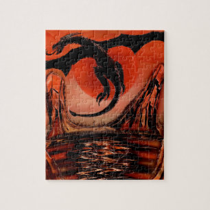 Puzzle Vol de dragon noir