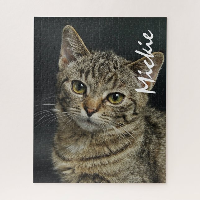 Puzzle Votre animal de compagnie de chat Photo Nom person (Vertical)