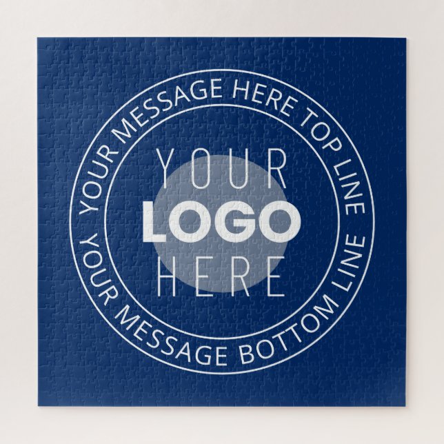 Puzzle Votre logo et votre texte circulaire personnalisab (Vertical)