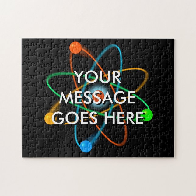 Puzzle Votre message Structure atomique Science (Horizontal)