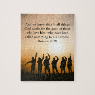 Puzzle Votre Photo Bible Verse Romans 8:28