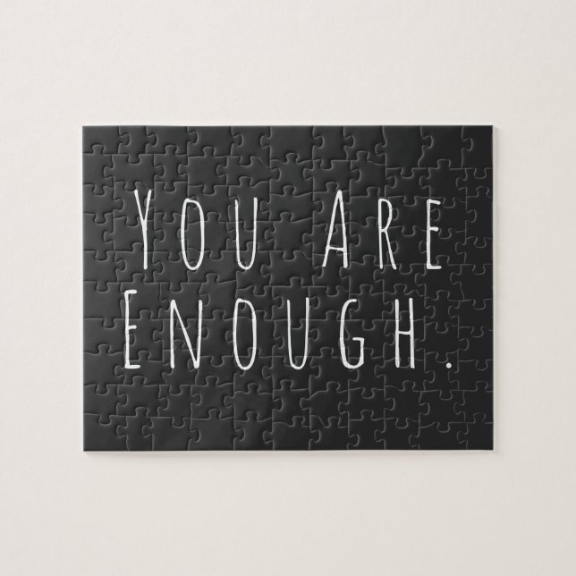 Puzzle VOUS EN ÊTES ASSEZ | Graphique d'art Word inspirat (Horizontal)