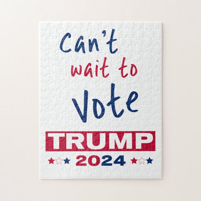 Puzzle Vous êtes impatient de voter TRUMP 2024 (Vertical)