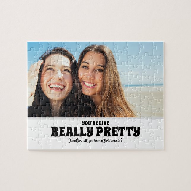 Puzzle Vous Êtes Joli - Drôle Bridesmaid Proposition Phot (Horizontal)