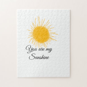 Puzzle vous êtes mon soleil jaune orange rayons de soleil