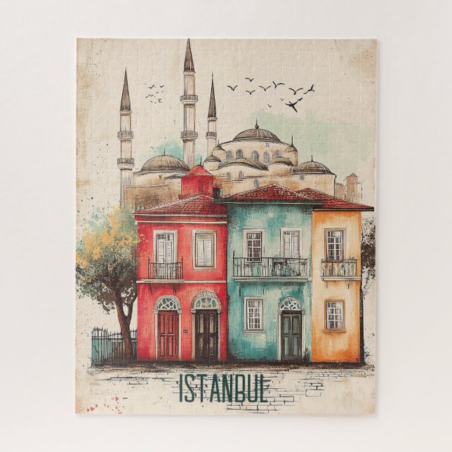 Puzzle Voyage à Istanbul Turkiye (Vertical)