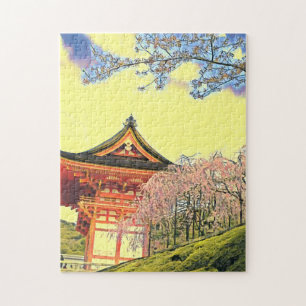 Puzzle Voyage à Kyoto en fleurs de cerisiers