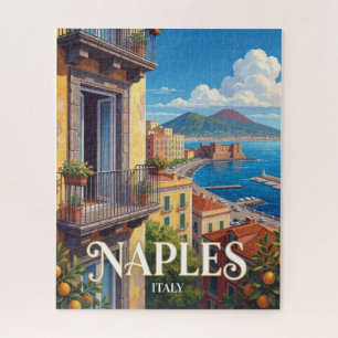 Puzzle Voyage à Naples Italie Baie et Vésuve