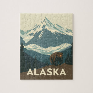 Puzzle Voyage dans l'Alaska sauvage d'antan