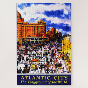 Puzzle Voyage en train de vintage Atlantic City