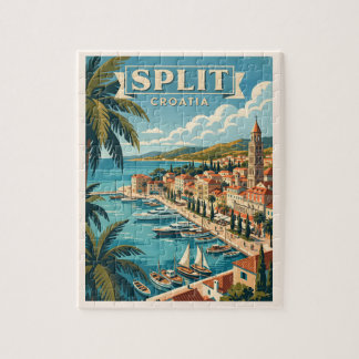 Puzzle Voyage rétro à Split Croatie