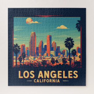 Puzzle Voyage Rétro Los Angeles Californie