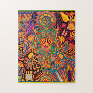 Puzzle Voyage tribal maya mexicain de Boho d'art d'Oaxaca