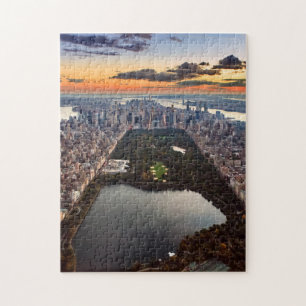 Puzzle Vue aérienne de Central Park au coucher du soleil