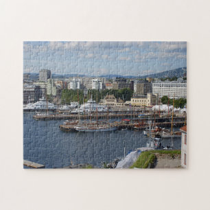 Puzzle Vue aérienne d'Oslo depuis la forteresse d'Oslo