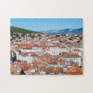 Puzzle Vue aérienne sur la ville de Split - Dalmatie, Cro
