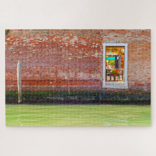 Puzzle Vue artistique d'un mur avec une porte, Venise, It
