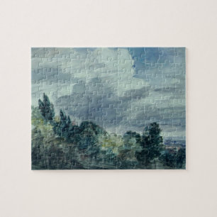 Puzzle Vue au-dessus d'un paysage large, avec des arbres