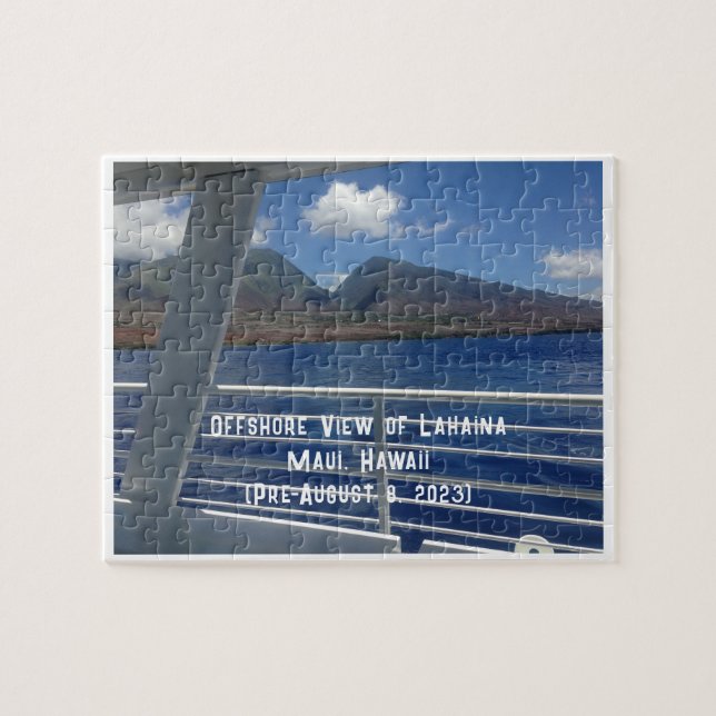 Puzzle Vue côtière de Lahaina (avant le 8 août 2023) (Horizontal)