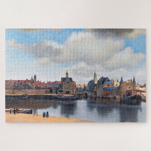 Puzzle Vue de Delft, Johannes Vermeer, 1659-1660 (Horizontal)