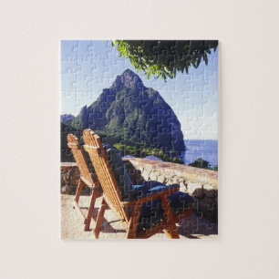 Puzzle Vue de Gros Piton depuis la villa Stonefield Estat