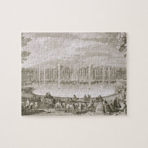 Puzzle Vue de la fontaine de Neptune, Versailles (engra