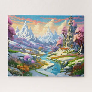 Puzzle Vue de la nature en hiver