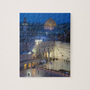 Puzzle Vue de la place du Mur occidental, fin de soirée