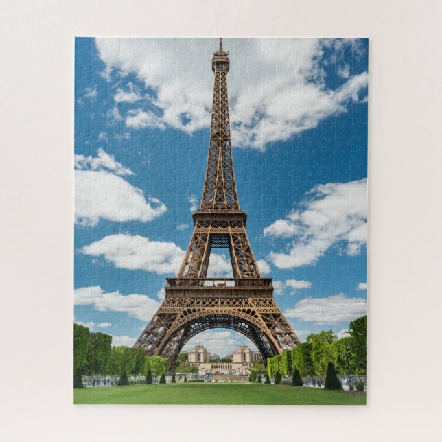 Puzzle Vue de la Tour Eiffel depuis le parc public Champ  (Vertical)