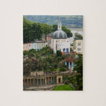 Vue de l'estuaire de Portmeirion, Pays de Galles d
