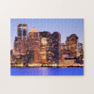 Puzzle Vue de secteur financier de Boston du centre