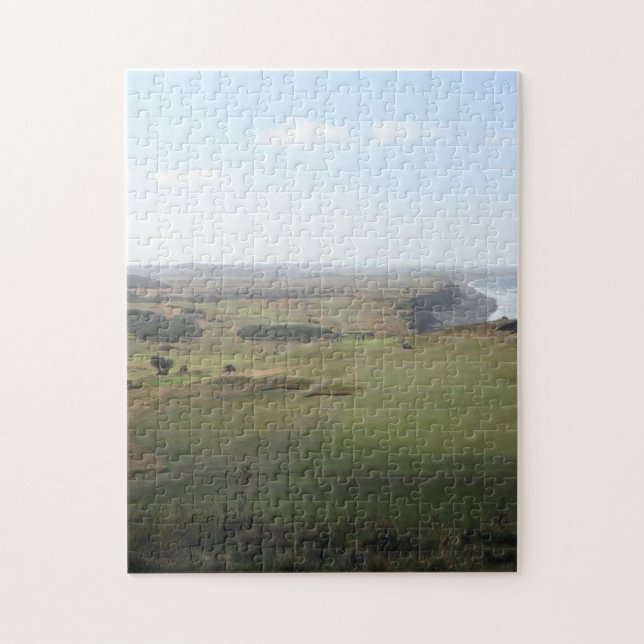 Puzzle Vue mer sur le terrain de golf photo (Vertical)