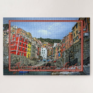 Puzzle Vue peinte de Riomaggiore, Italie - 20x30 pouces