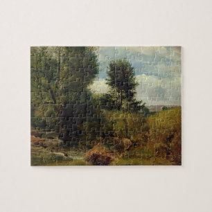 Puzzle Vue sur la rivière Sid, près de Sidmouth, c.1852