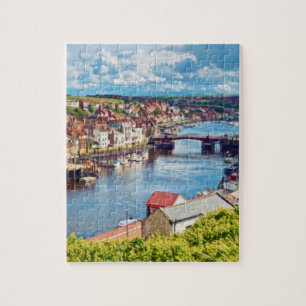 Puzzle Vue sur la ville et le port de Whitby