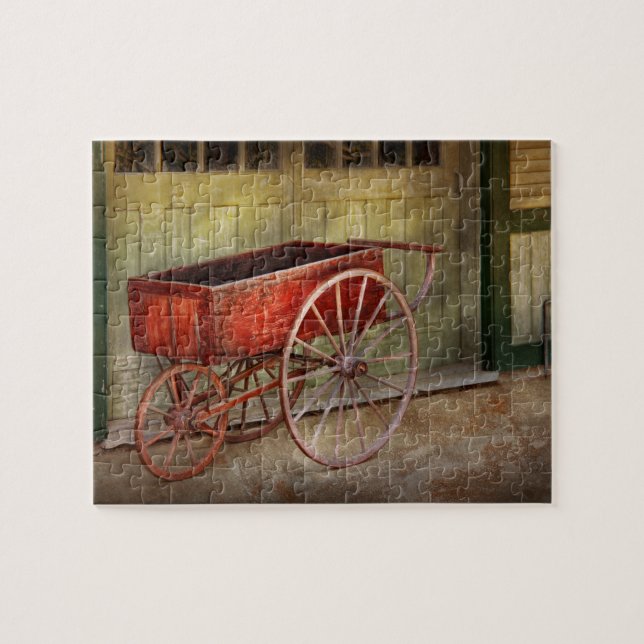 Puzzle Wagon - Ce vieux wagon rouge (Horizontal)