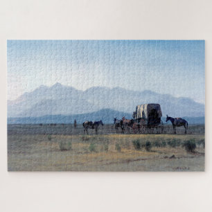Puzzle Wagon de Surveyor dans les Rocheuses, Albert Biers