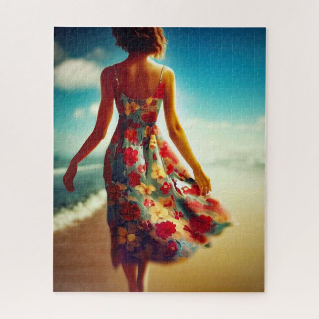 Puzzle Walk On The Beach (Vertical)