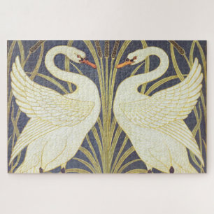 Puzzle Walter Crane Cygne, Jonc Et Iris Art Nouveau